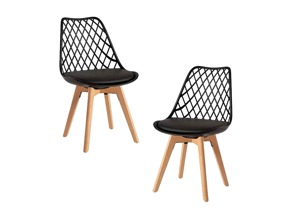 Packs Sillas Comedor - Pack 2 Sillas Mima - Negro