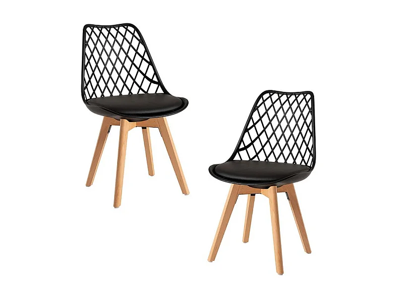 Packs Sillas Comedor - Pack 2 Sillas Mima - Negro