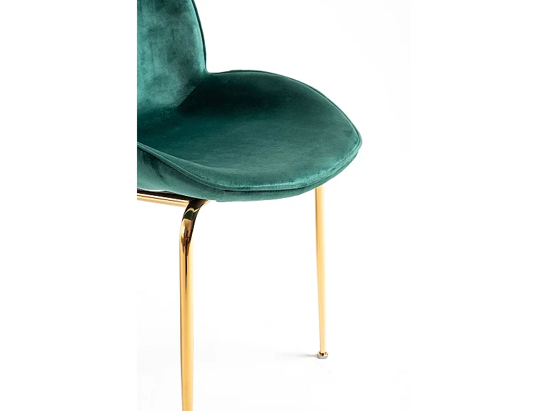 Sillas Comedor - Silla Bille Golden Terciopelo - Verde