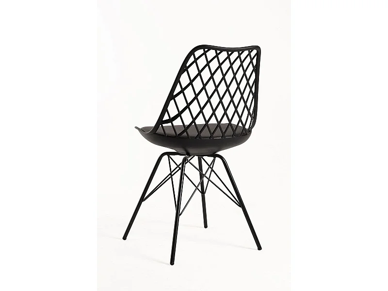 Packs Sillas Comedor - Pack 4 Sillas Iron Mima - Negro