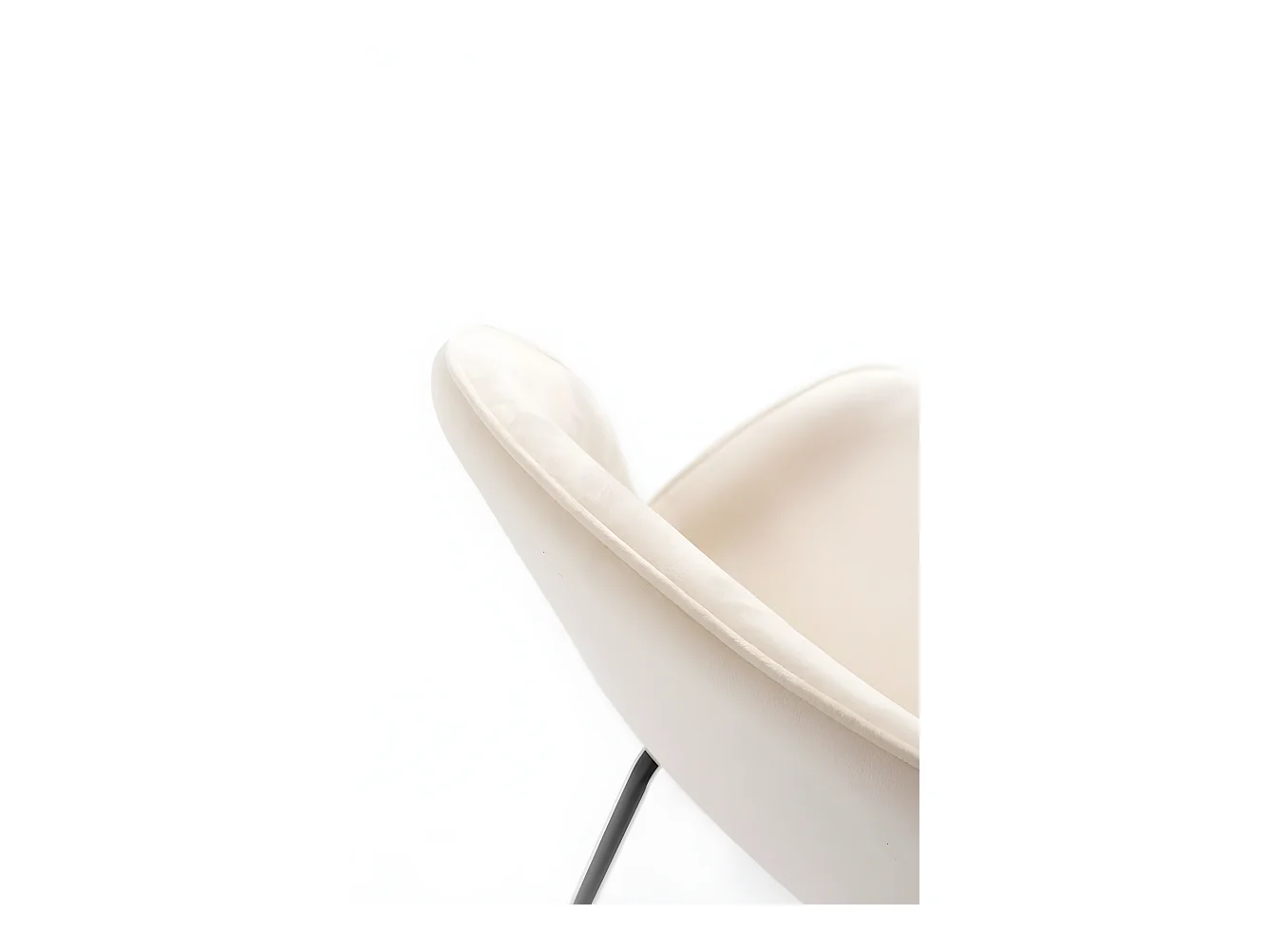 Sillas Comedor - Silla Bille Black Terciopelo - Beige