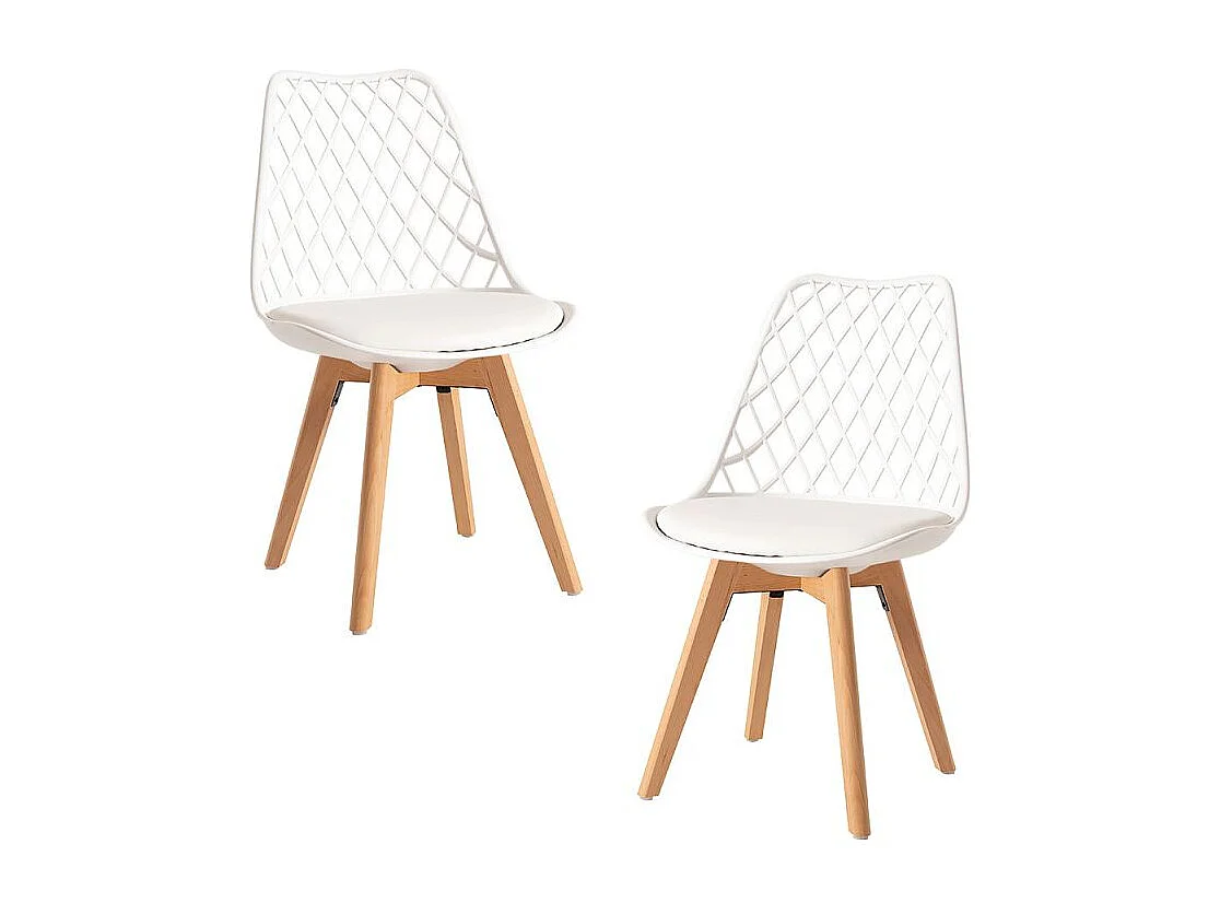 Packs Sillas Comedor - Pack 2 Sillas Mima - Blanco