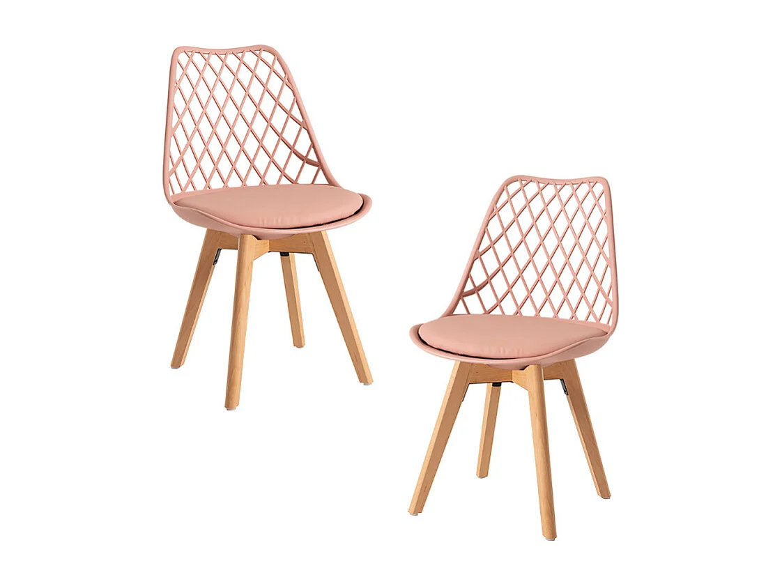 Packs Sillas Comedor - Pack 2 Sillas Mima - Rosa Avellana