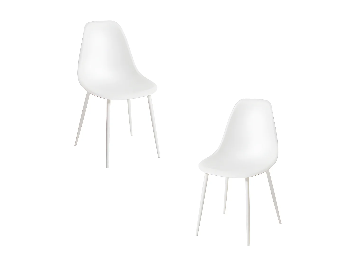 Packs Sillas Comedor - Pack 2 Sillas Mykle Total - Blanco