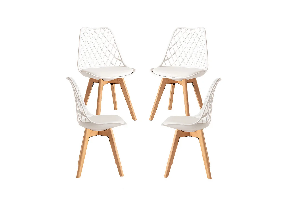 Packs Sillas Comedor - Pack 4 Sillas Mima - Blanco