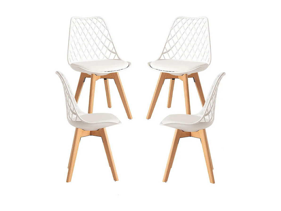 Packs Sillas Comedor - Pack 4 Sillas Mima - Blanco