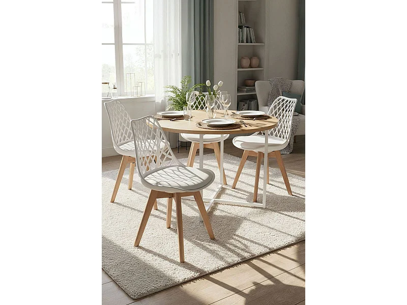 Packs Sillas Comedor - Pack 4 Sillas Mima - Blanco