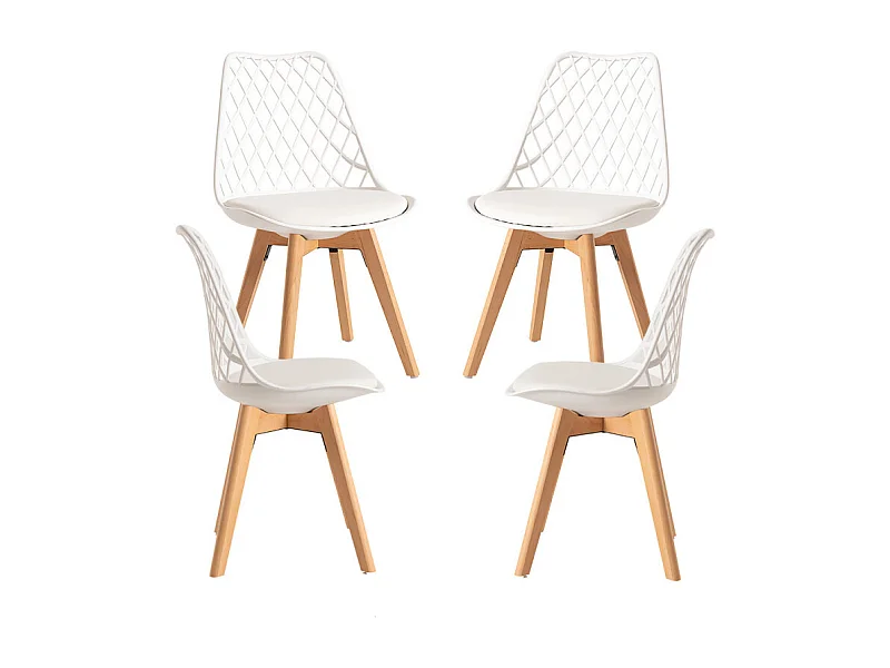 Packs Sillas Comedor - Pack 4 Sillas Mima - Blanco