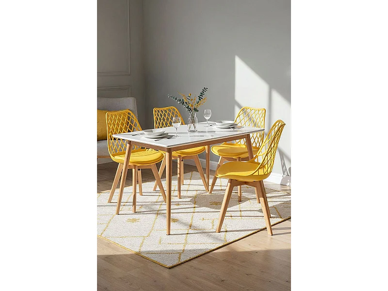 Packs Sillas Comedor - Pack 4 Sillas Mima - Amarillo