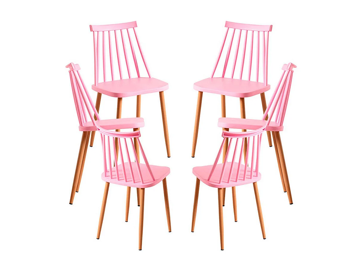 Packs Sillas Comedor - Pack 6 Sillas Bik - Rosa