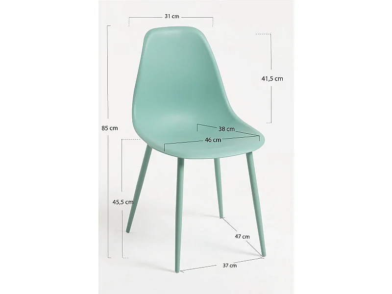 Sillas Comedor - Silla Mykle Total - Celadón