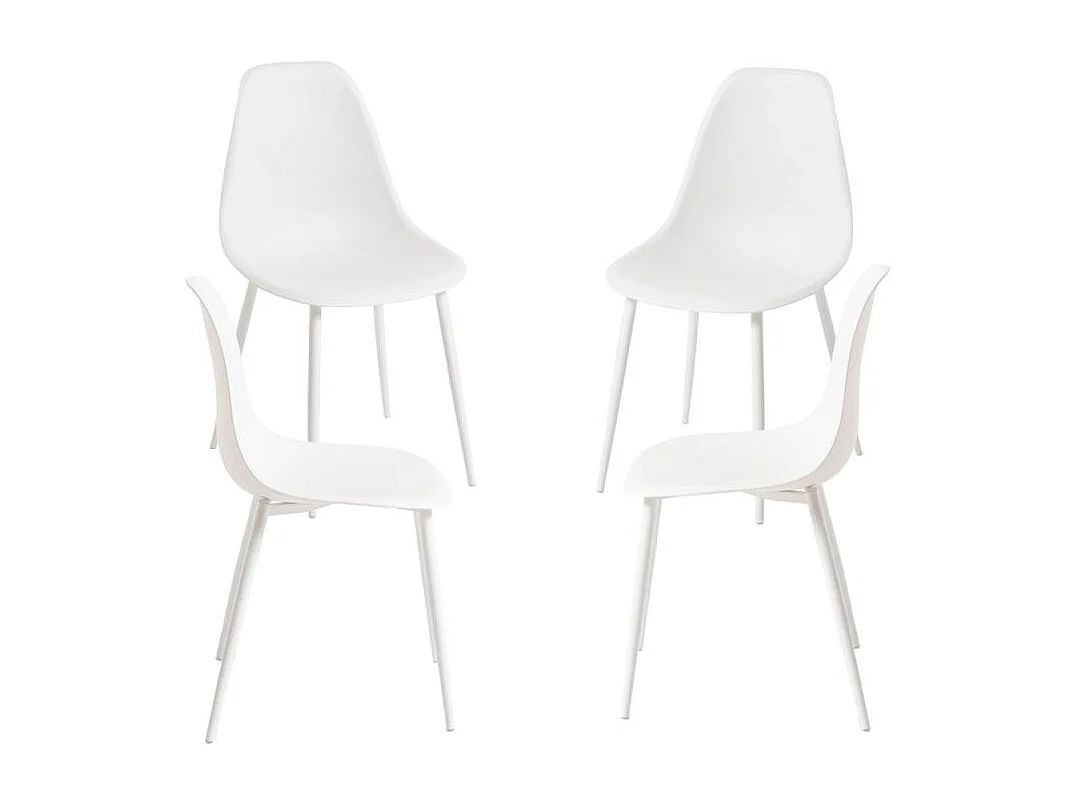 Packs Sillas Comedor - Pack 4 Sillas Mykle Total - Blanco