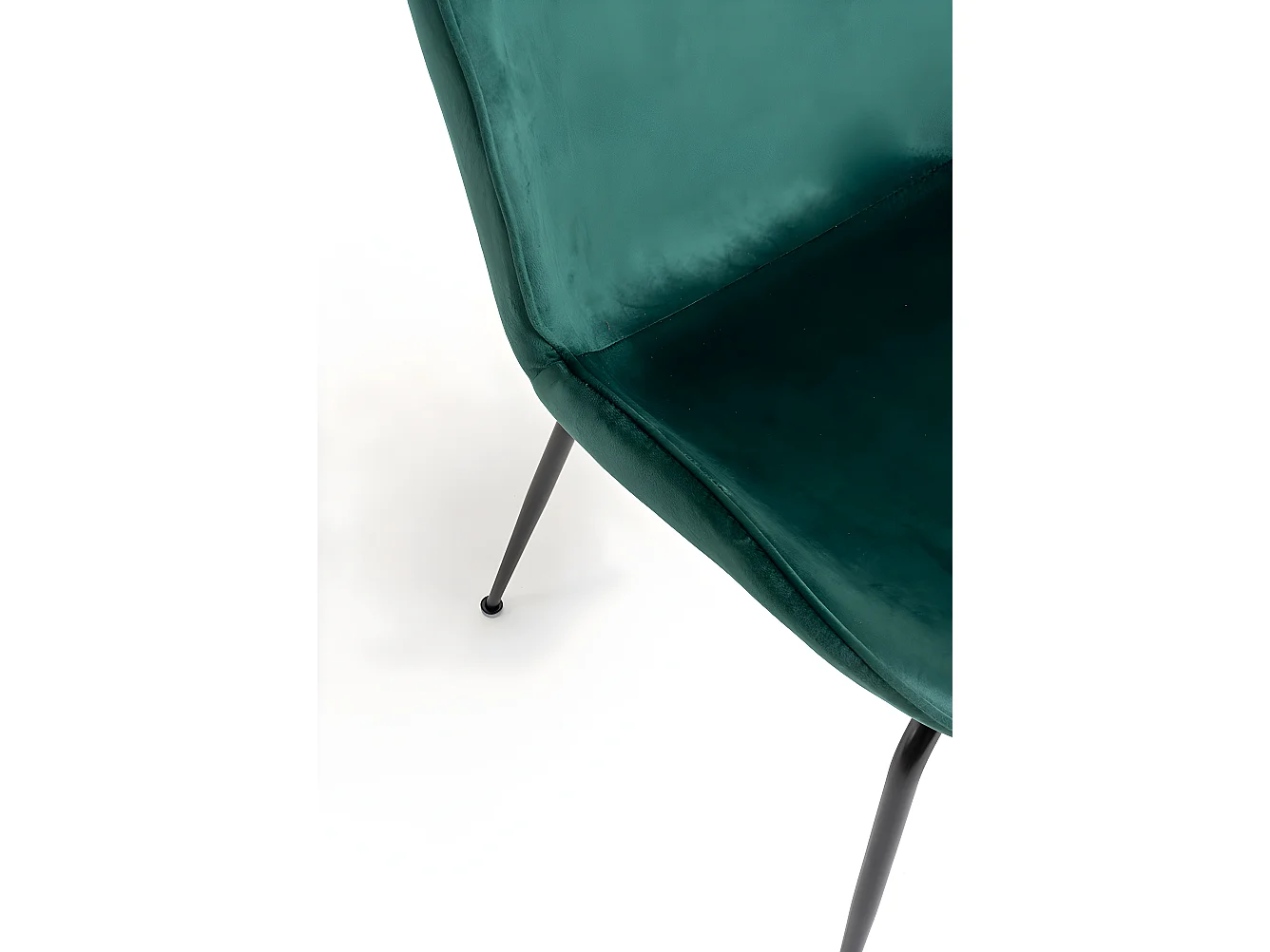 Sillas Comedor - Silla Bille Black Terciopelo - Verde