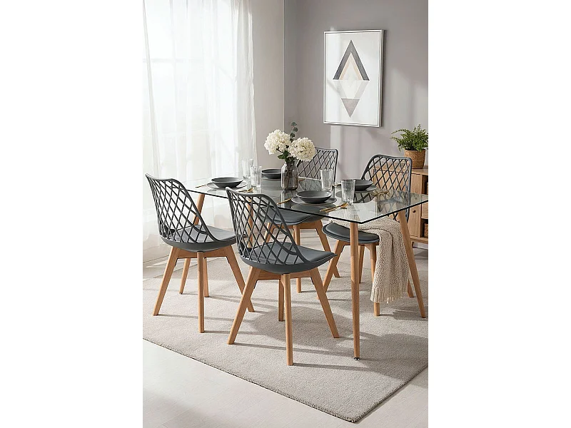Packs Sillas Comedor - Pack 4 Sillas Mima - Gris oscuro