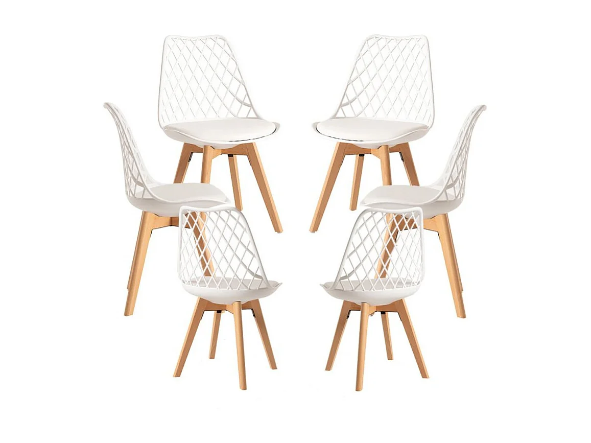 Packs Sillas Comedor - Pack 6 Sillas Mima - Blanco
