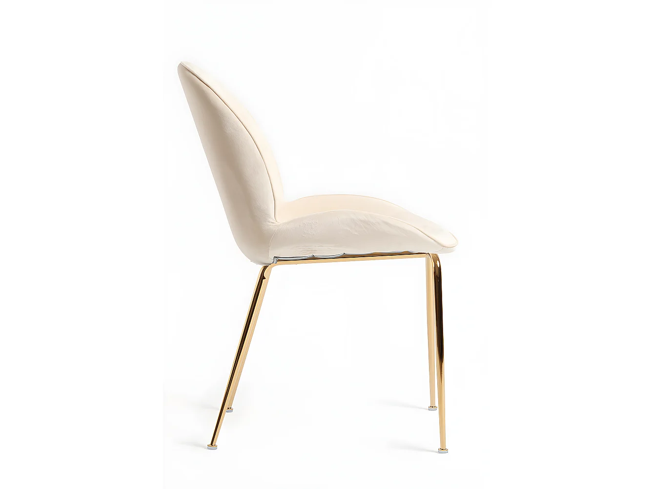 Sillas Comedor - Silla Bille Golden Terciopelo - Beige