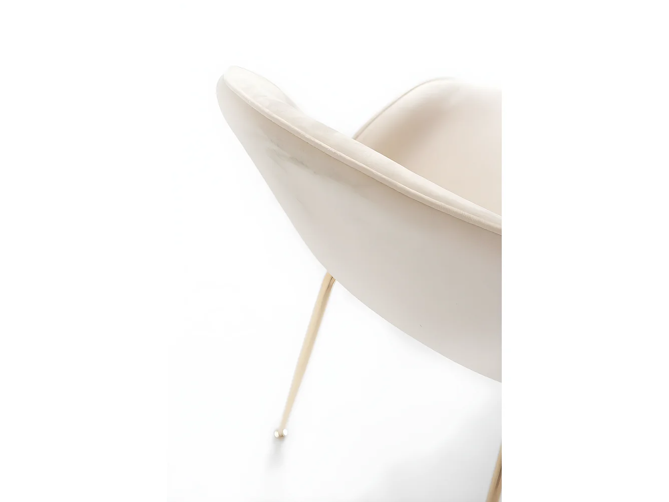 Sillas Comedor - Silla Bille Golden Terciopelo - Beige