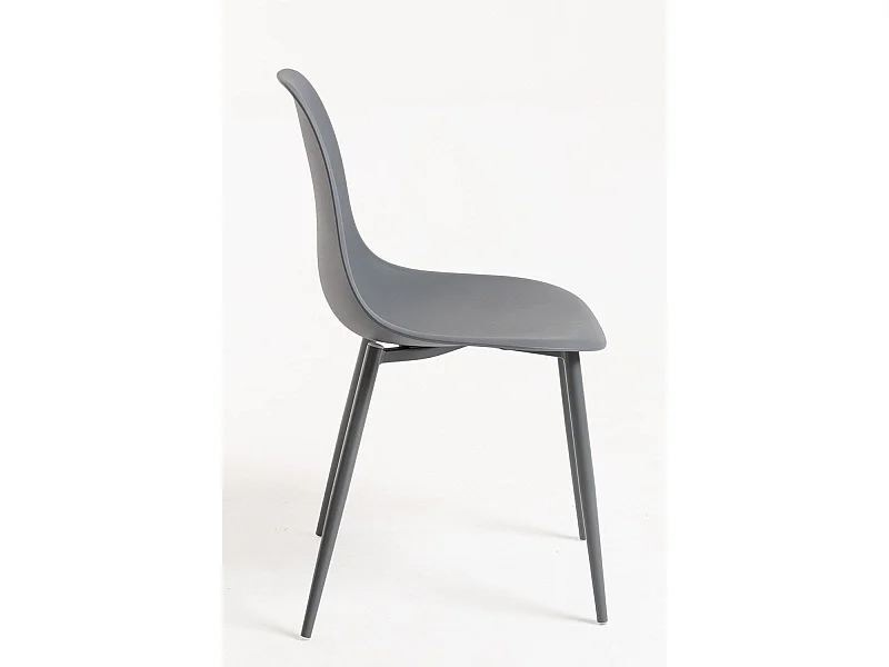 Sillas Comedor - Silla Mykle Total - Gris oscuro