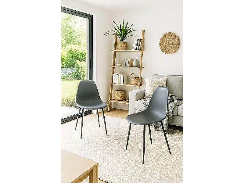 Sillas Comedor - Silla Mykle Total - Gris oscuro