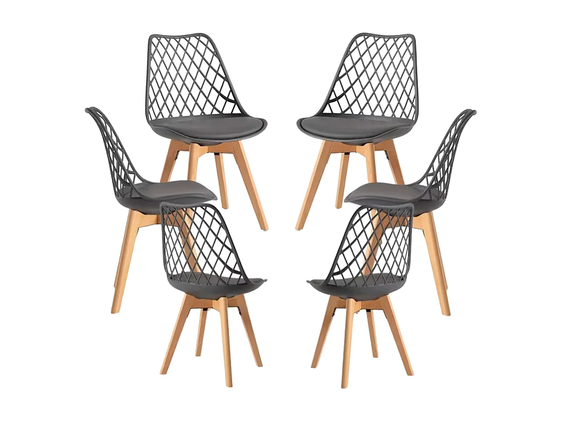 Packs Sillas Comedor - Pack 6 Sillas Mima - Gris oscuro