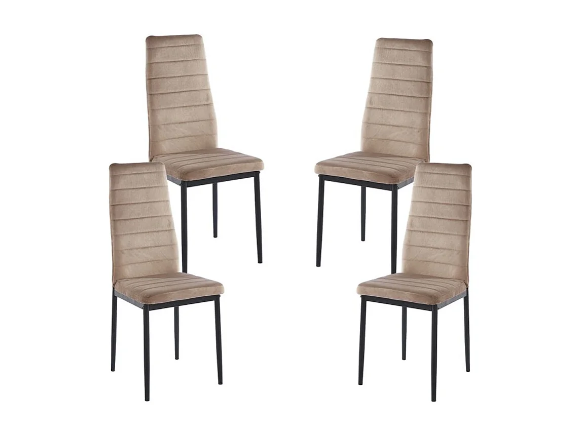 Packs Sillas Comedor - Pack 4 Sillas Lauter Terciopelo - Champán