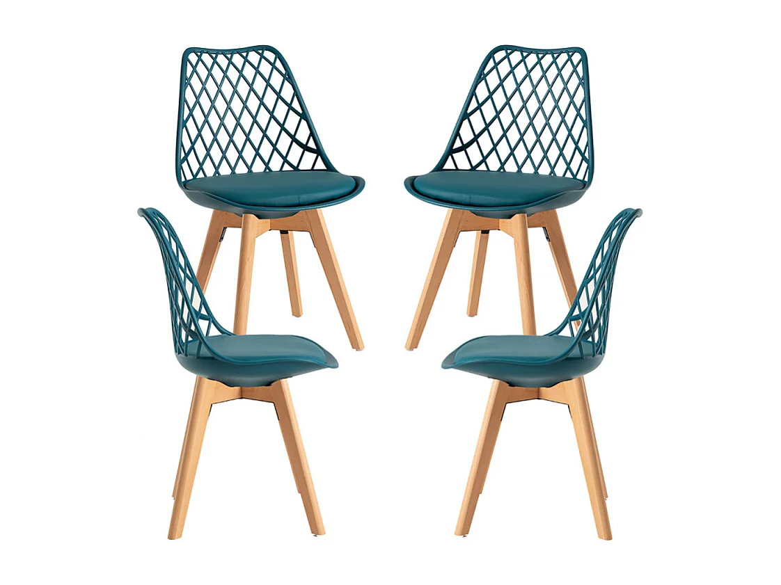 Packs Sillas Comedor - Pack 4 Sillas Mima - Verde azulado