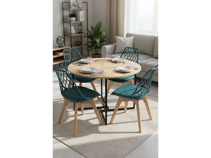 Packs Sillas Comedor - Pack 4 Sillas Mima - Verde azulado