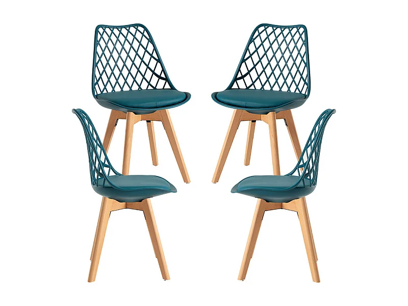 Packs Sillas Comedor - Pack 4 Sillas Mima - Verde azulado