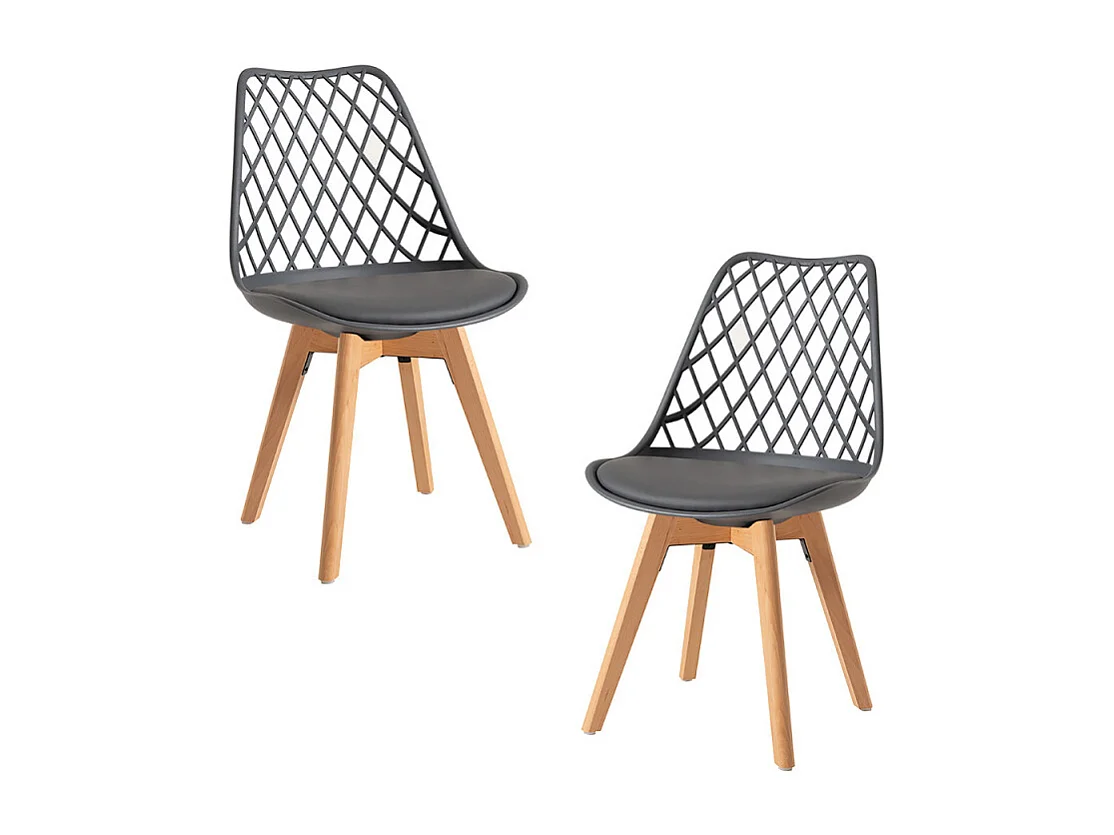 Packs Sillas Comedor - Pack 2 Sillas Mima - Gris oscuro