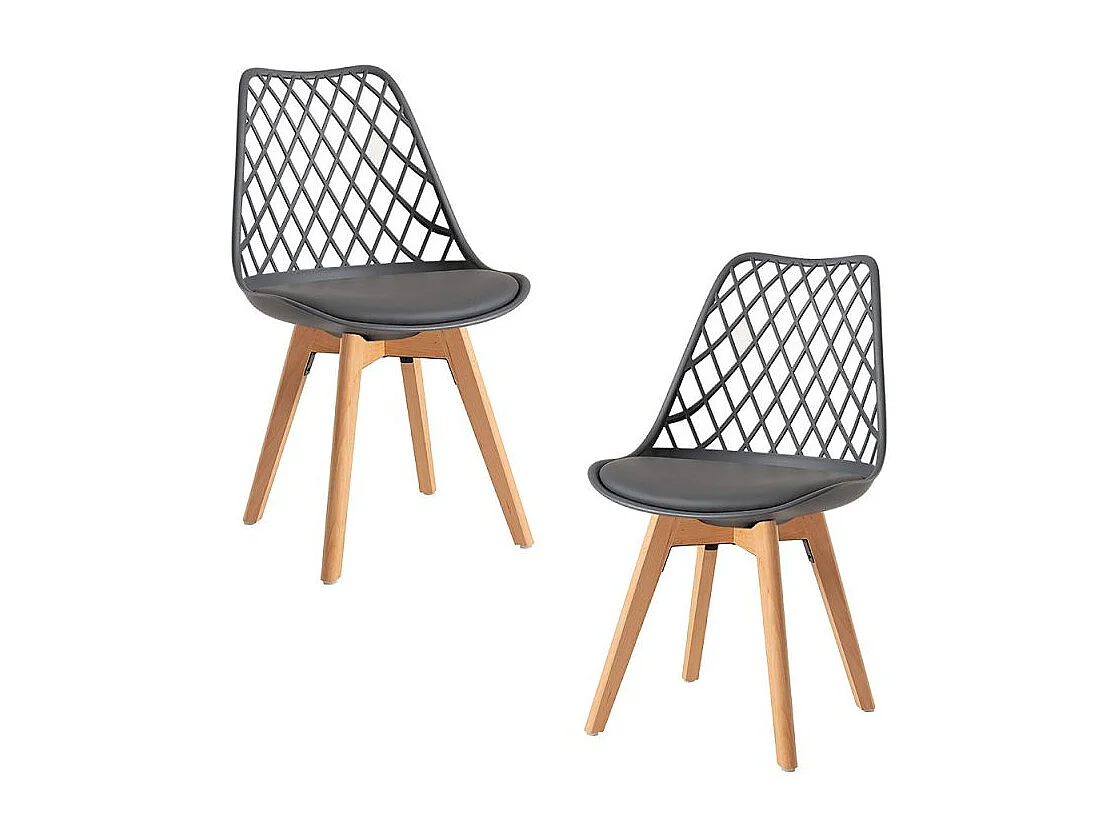 Packs Sillas Comedor - Pack 2 Sillas Mima - Gris oscuro