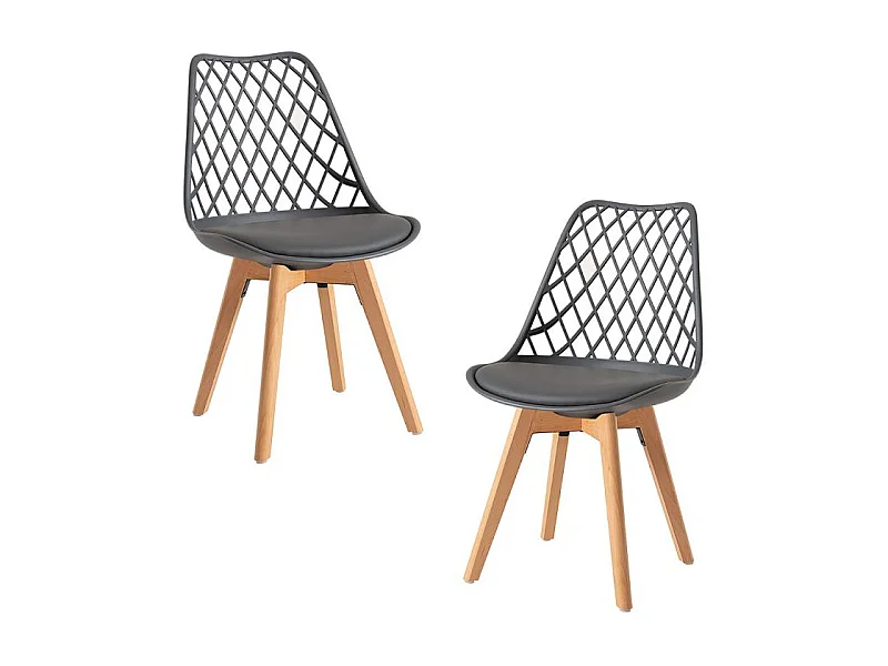 Packs Sillas Comedor - Pack 2 Sillas Mima - Gris oscuro