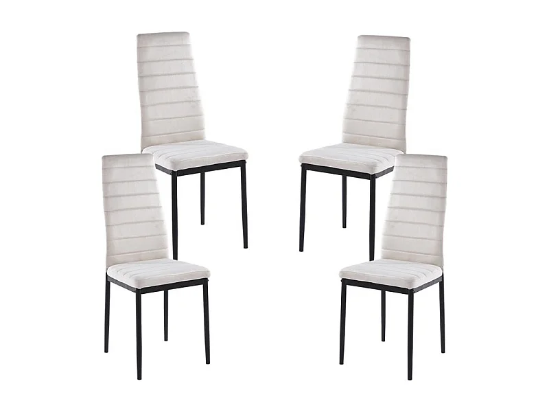 Packs Sillas Comedor - Pack 4 Sillas Lauter Terciopelo - Beige