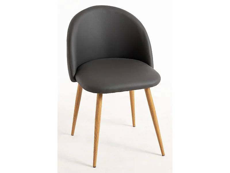 Sillas Comedor - Silla Vint Polipiel - Gris