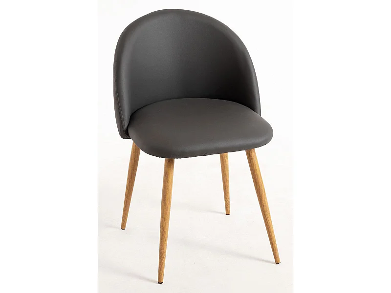 Sillas Comedor - Silla Vint Polipiel - Gris