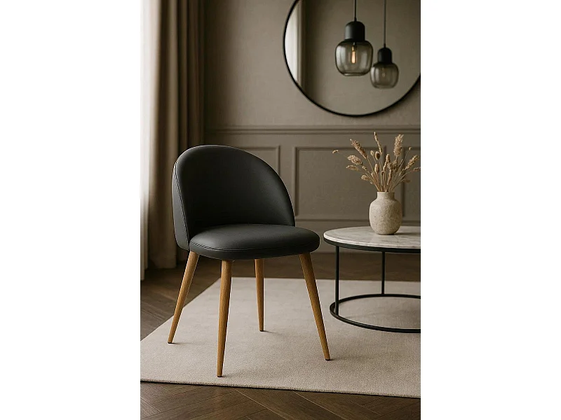 Sillas Comedor - Silla Vint Polipiel - Gris