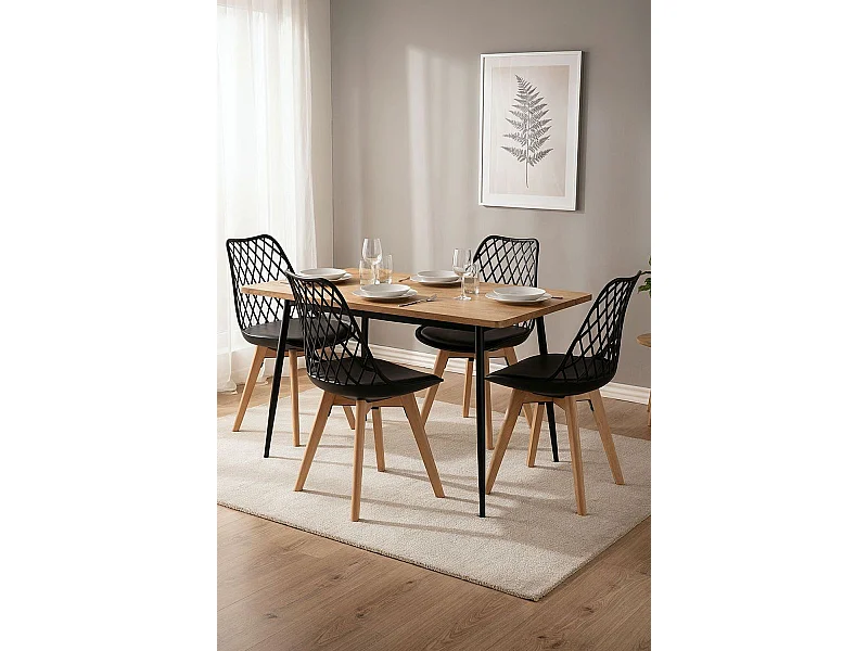 Packs Sillas Comedor - Pack 4 Sillas Mima - Negro