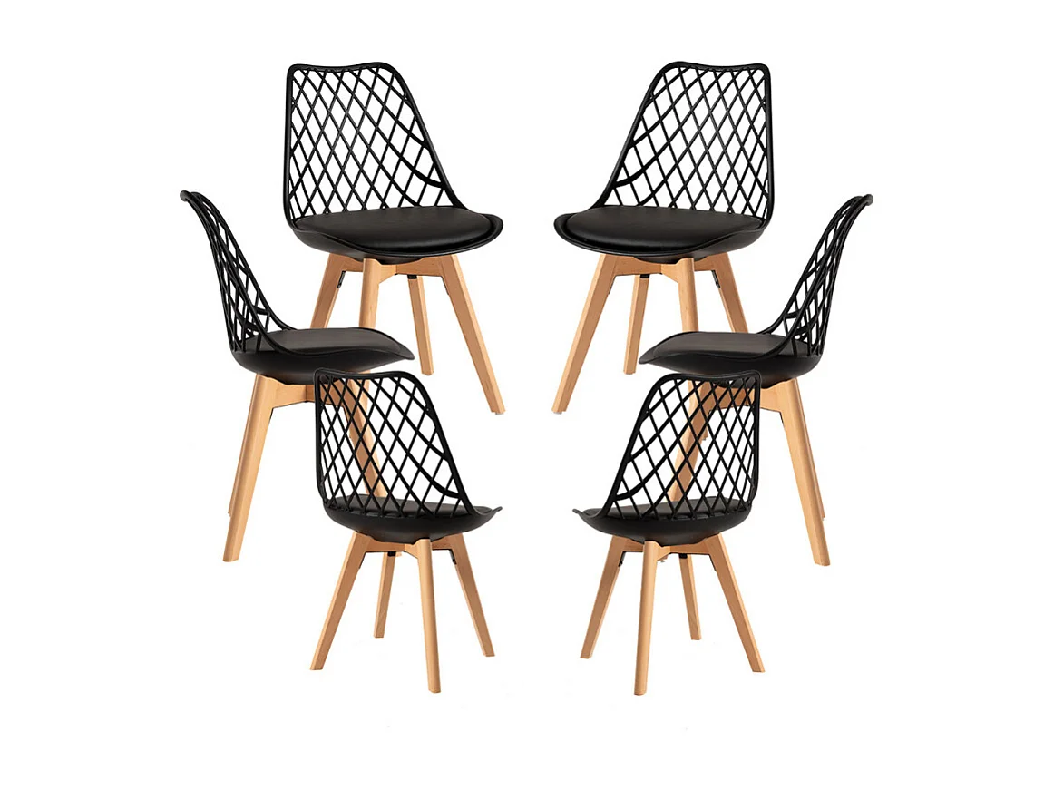 Packs Sillas Comedor - Pack 6 Sillas Mima - Negro