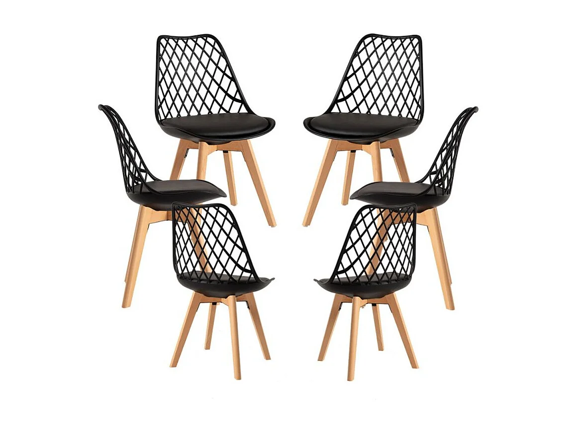 Packs Sillas Comedor - Pack 6 Sillas Mima - Negro