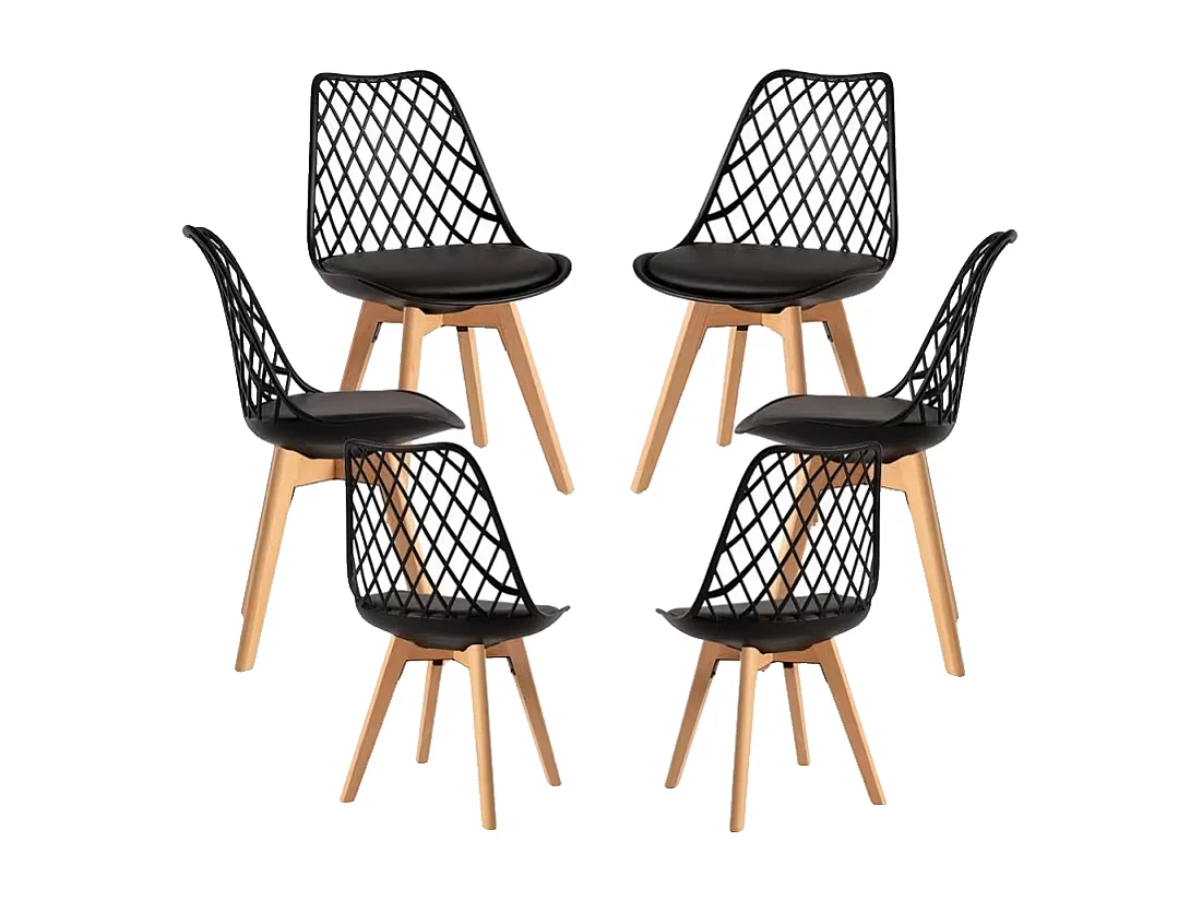 Packs Sillas Comedor - Pack 6 Sillas Mima - Negro