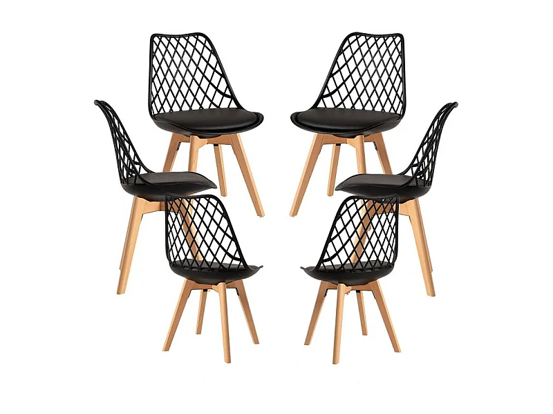 Packs Sillas Comedor - Pack 6 Sillas Mima - Negro