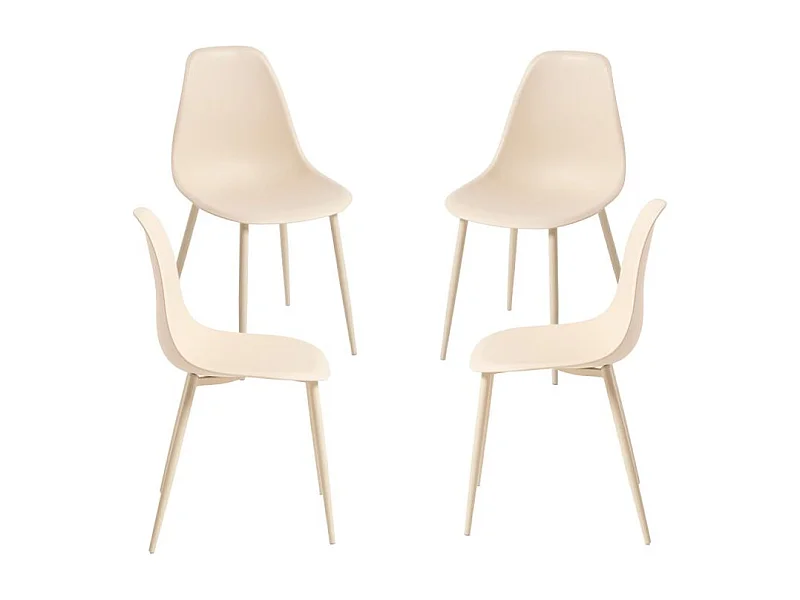 Packs Sillas Comedor - Pack 4 Sillas Mykle Total - Beige