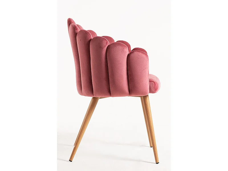 Packs Sillas Comedor - Pack 6 Sillones Main Terciopelo - Rosa