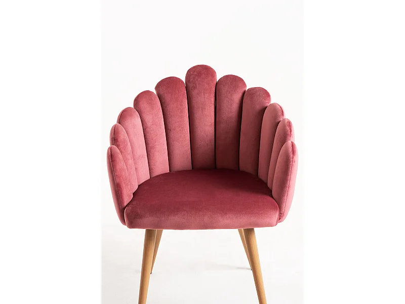 Packs Sillas Comedor - Pack 6 Sillones Main Terciopelo - Rosa
