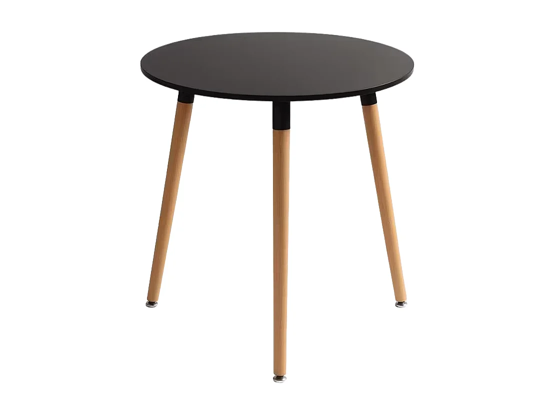 Estilo Nórdico - Mesa Tower Redonda 60 cm - Negro