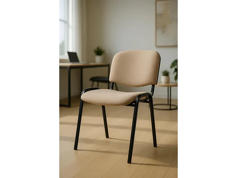 Pack 4 Sillas de Oficina sin ruedas ni brazos Ofis - Máxima Ergonomía - Ideal para Escritorio y Gaming