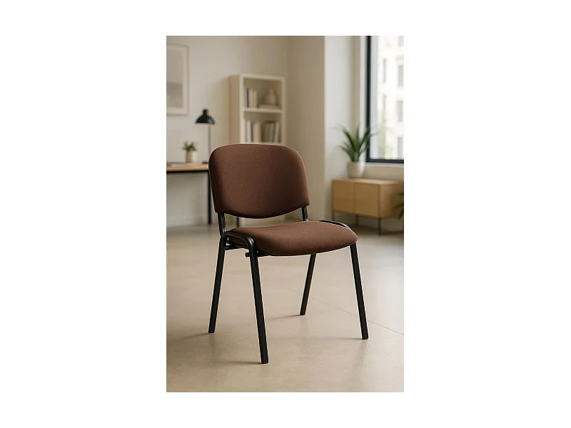 Pack 4 Sillas de Oficina sin ruedas ni brazos Ofis - Máxima Ergonomía - Ideal para Escritorio y Gaming