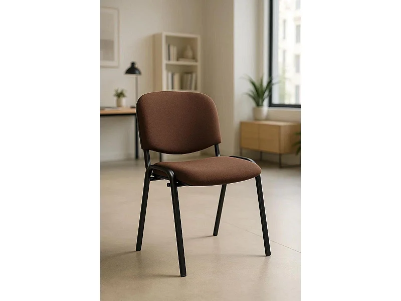 Pack 4 Sillas de Oficina sin ruedas ni brazos Ofis - Máxima Ergonomía - Ideal para Escritorio y Gaming