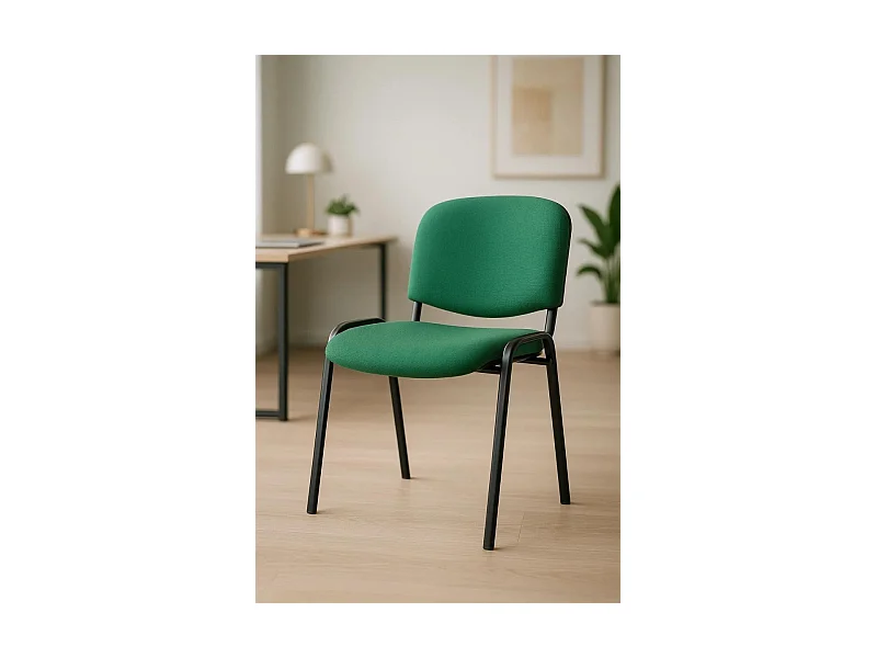 Pack 4 Sillas de Oficina sin ruedas ni brazos Ofis - Máxima Ergonomía - Ideal para Escritorio y Gaming