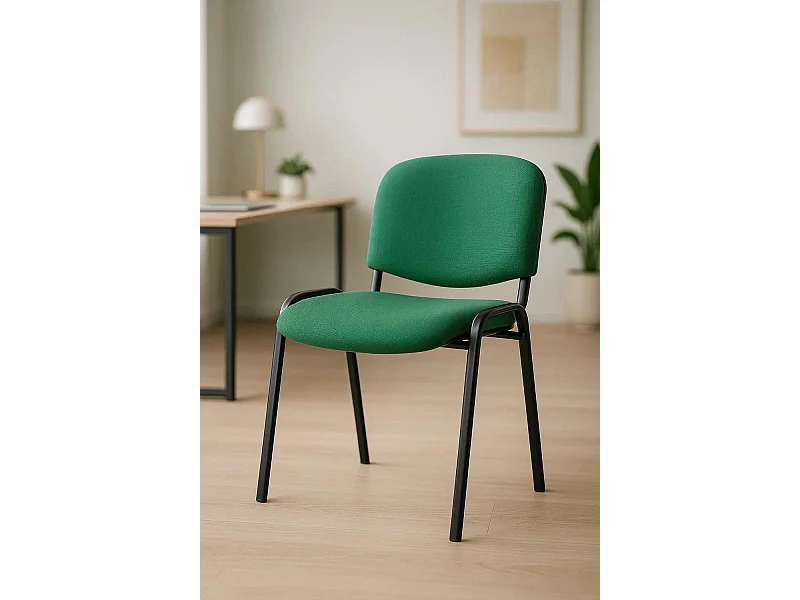 Pack 4 Sillas de Oficina sin ruedas ni brazos Ofis - Máxima Ergonomía - Ideal para Escritorio y Gaming