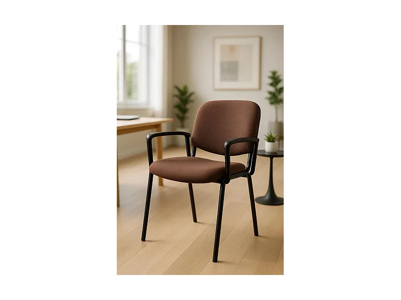 Pack 4 Sillas de Oficina sin ruedas ni brazos Ofis con Brazos - Máxima Ergonomía - Ideal para Escritorio y Gaming